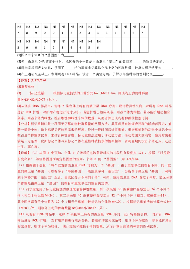 《专题13种群和群落（北京专用）（教师版）_北京高考全科_生物_5年（2021-2025）高考生物真题分类汇编（北京专用）》第4页预览