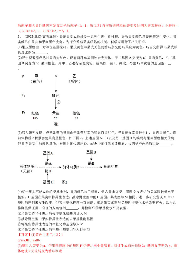 《专题06遗传的分子基础（教师版）_北京高考全科_生物_五年（2020-2024）高考生物真题分类汇编（北京专用）》第3页预览