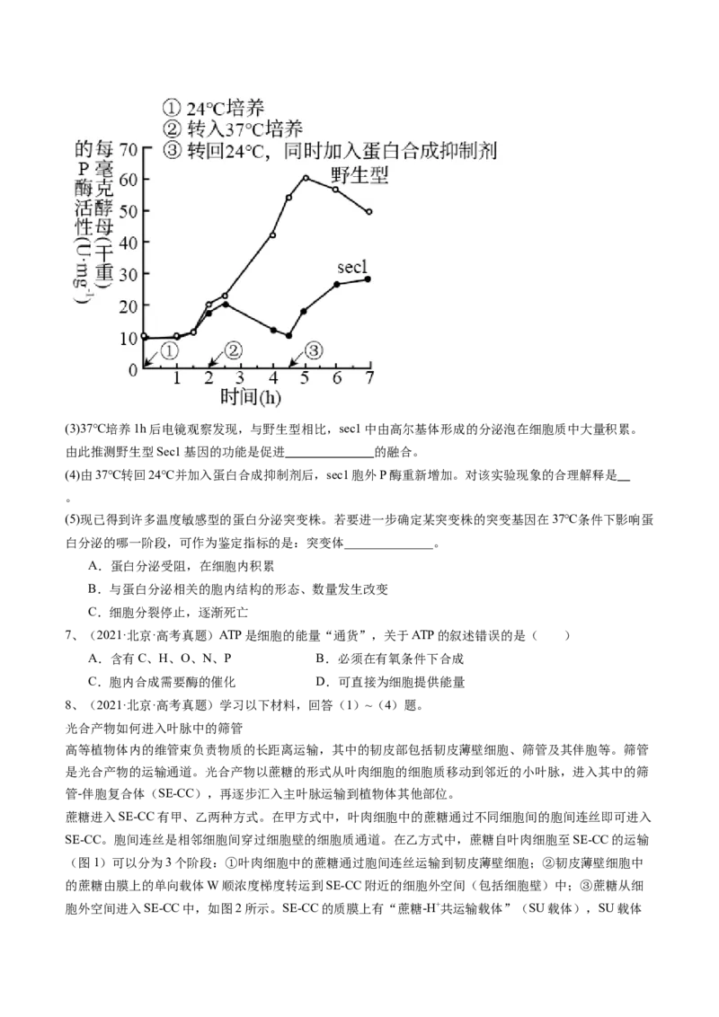 《专题02物质运输、酶和ATP（学生版）_北京高考全科_生物_五年（2020-2024）高考生物真题分类汇编（北京专用）》第4页预览