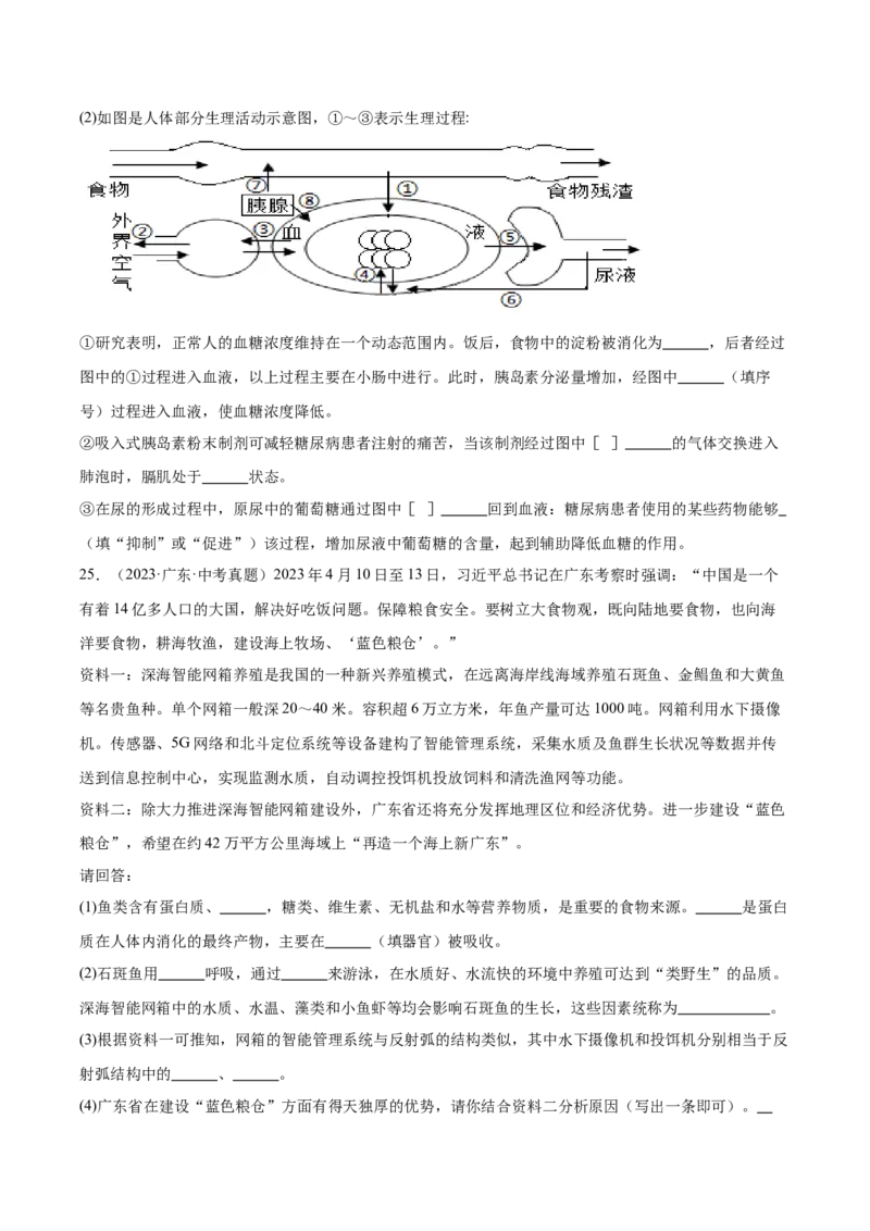 《专题05人体的营养和呼吸（全国通用）（学生版）_2026年中考真题分类汇编9科_三年（2023-2025）中考生物真题分类汇编（全国通用）-C432》第10页预览