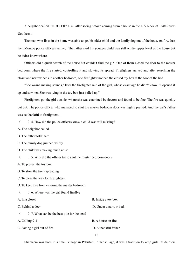 《6潍坊市（无答案）_初中英语789_26秋最新人教版英语九年级上册_人教版英语九年级全册_第二套_人教版英语九年级上册中考真题_人教版英语九年级上册中考真题_4山东省》第2页预览