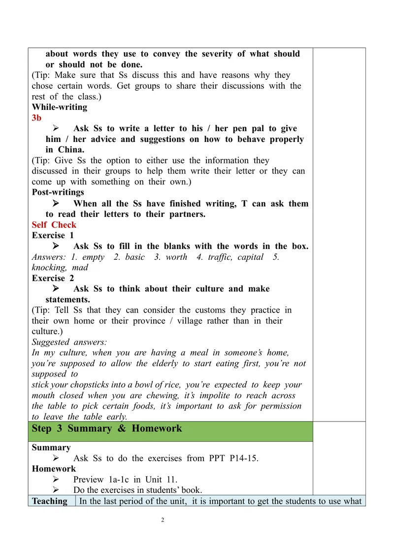 《Unit10SectionB（3a-SelfCheck）教案_初中英语789_旧版人教版英语九年级全册_旧版可参考_03.英语9全一册-核心素养教案+PPT课件第3套_9英教案（含核心素养）_Unit10》第2页预览