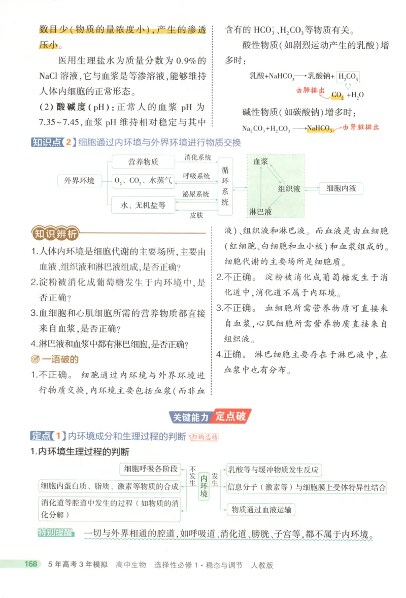《疑难破_2026版53五年高考三年模拟高中同步练习选择性必修一二三电子版3.25秋-高中53同步练习册_06.生物_53同步生物选修1RJ》第6页预览