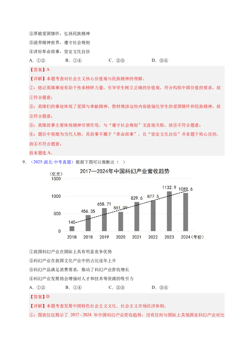 《专题19文明与家园（全国通用）（第02期）（教师版）_2026年中考真题分类汇编9科_2025年中考道德与法治真题分类汇编（全国通用）-Z3》第5页预览