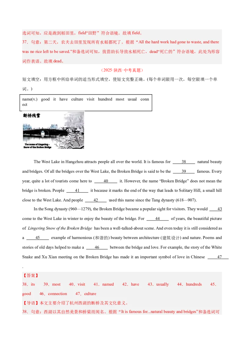 《专题36短文填空考点4选词填空（全国通用）（教师版）_2026年中考真题分类汇编9科_三年（2023-2025）中考英语真题分类汇编（全国通用）-C432》第7页预览