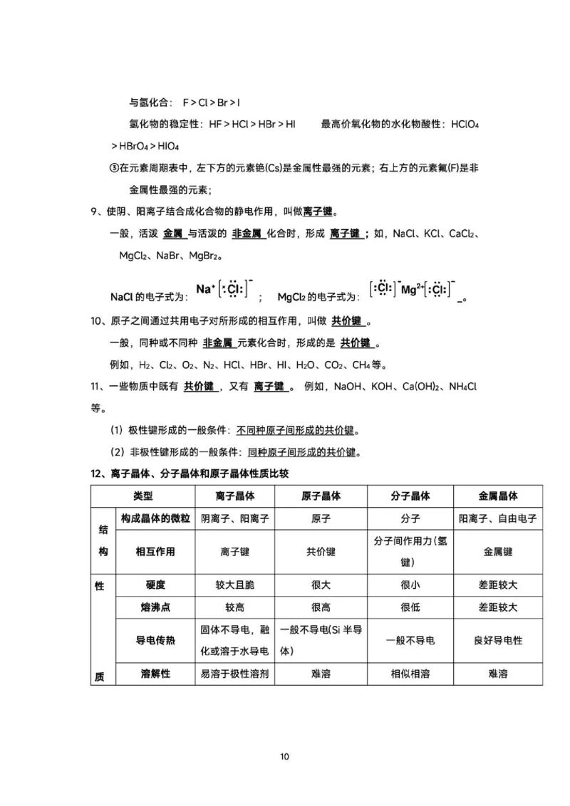 《2026届高三考前化学回归课本知识精要_2024-2027高三（6-6月题库）_2026年06月高三试卷（数理化）_2026年6月高中化学试题汇编_0602化学》第10页预览