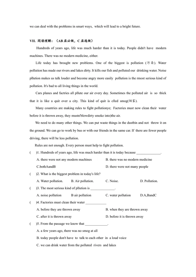 《Unit13SectionA(1a-2d)分层练习设计_初中英语789_旧版人教版英语九年级全册_旧版可参考_06.英语9全一册-试题_课时练习_分层练习》第4页预览