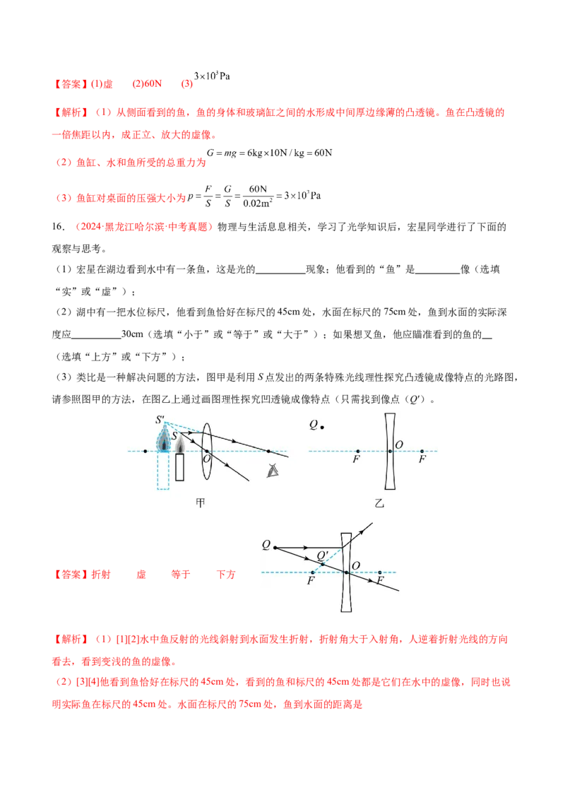 《专题04透镜及其应用（全国通用）（教师版）_2026年中考真题分类汇编9科_三年（2023-2025）中考物理真题分类汇编（全国通用）-C432》第9页预览