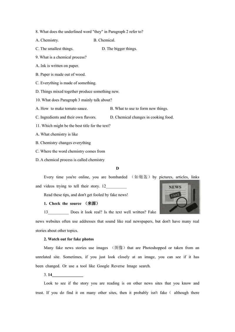 《1.2021年山东省潍坊市中考英语试题（文字版含答案）_初中英语789_26秋最新人教版英语九年级上册_人教版英语九年级全册_人教版初中英语9全一册_0最新更新_人教版英语9年级下册_山东》第4页预览