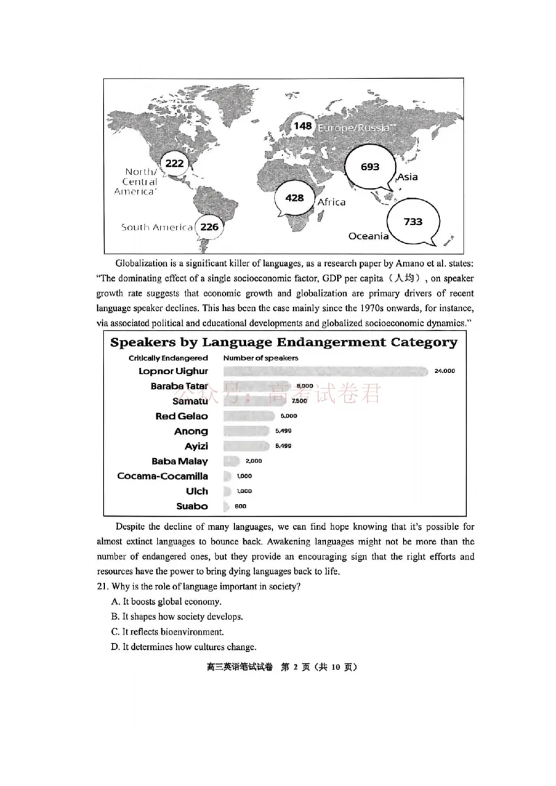 《2026届贵州贵阳高三适应性考试英语_12.2026年4月全国各地高考模拟卷_2026年4月_2026届贵州省高三4月试适应性测试_03英语_贵州省高三4月试适应性测试》第2页预览