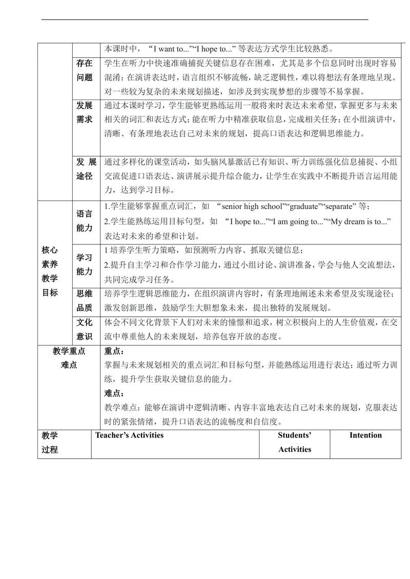 《Unit14IremembermeetingallofyouinGrade7SectionB(1a～1e)教学设计_初中英语789_旧版人教版英语九年级全册_新更新初中英语9全_核心素养教案》第2页预览