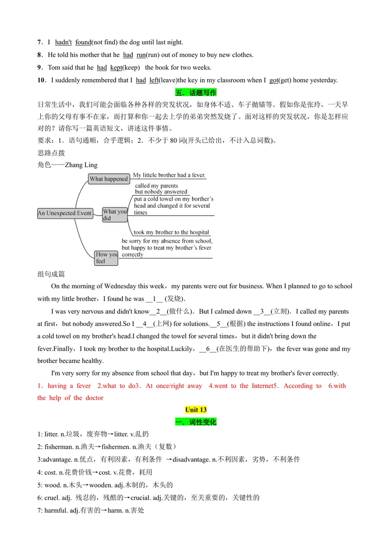 《Unit11-Unit14（词汇，短语，句型，语法，写作复习+基础练习）（人教新目标版）（解析版）_初中英语789_旧版人教版英语九年级全册_旧版可参考_06.英语9全一册-试题_专项训练_期末专题》第7页预览