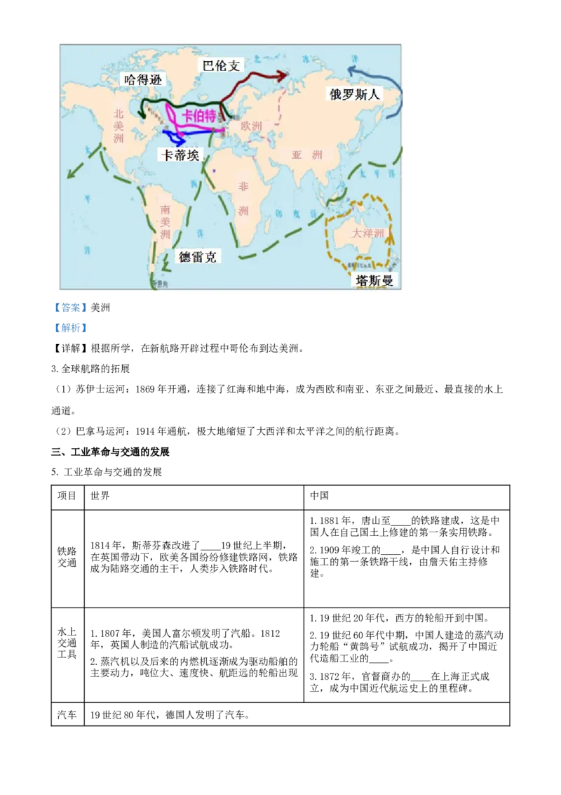 《单元讲练测（选必2）第五单元交通与社会变迁（讲）（教师版）_新版高中_高中历史新版_高中历史选择性必修2（统编版）_单元讲练测-F12》第7页预览