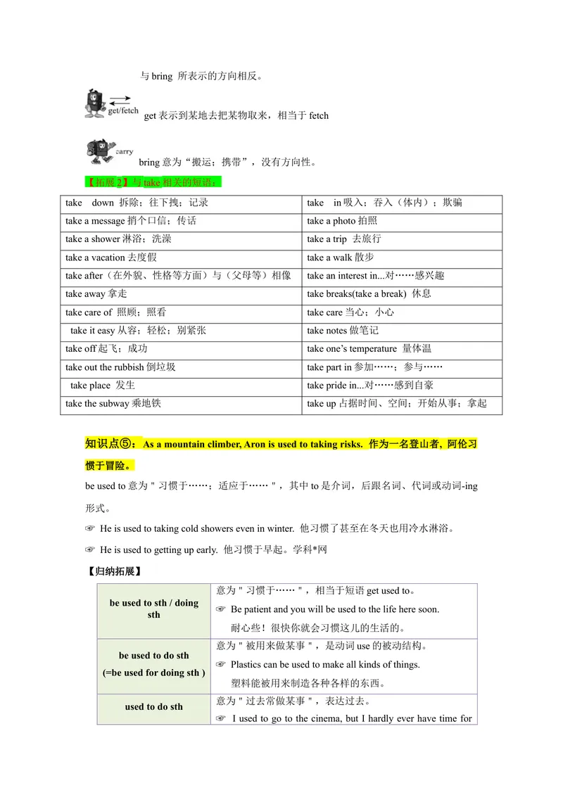 《Unit1SectionB（单元知识清单）_初中英语789_最新人教版英语八年级下册_旧版（有参考价值）_版本二_八年级英语下册（人教版）_知识清单》第4页预览