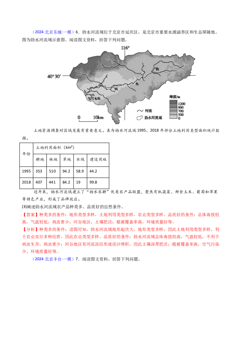 《专题09农业-（北京专用）（教师版）_北京高考全科_地理_五年（2020-2024）高考地理真题分类汇编（北京专用）》第8页预览