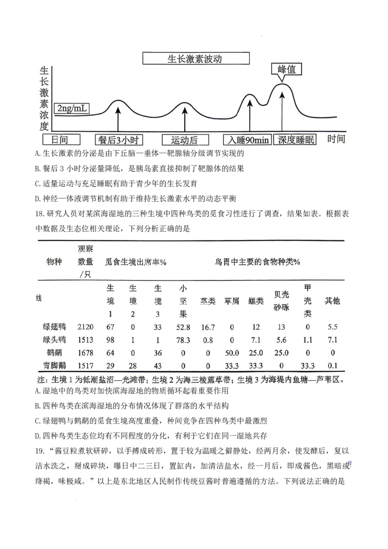 《2026年哈尔滨市高考第二次模拟考试生物+答案_2024-2027高三（6-6月题库）_2026年05月高三试卷_260513黑龙江省2026年哈尔滨市高考第二次模拟考试（哈尔滨二模）（全科）》第7页预览