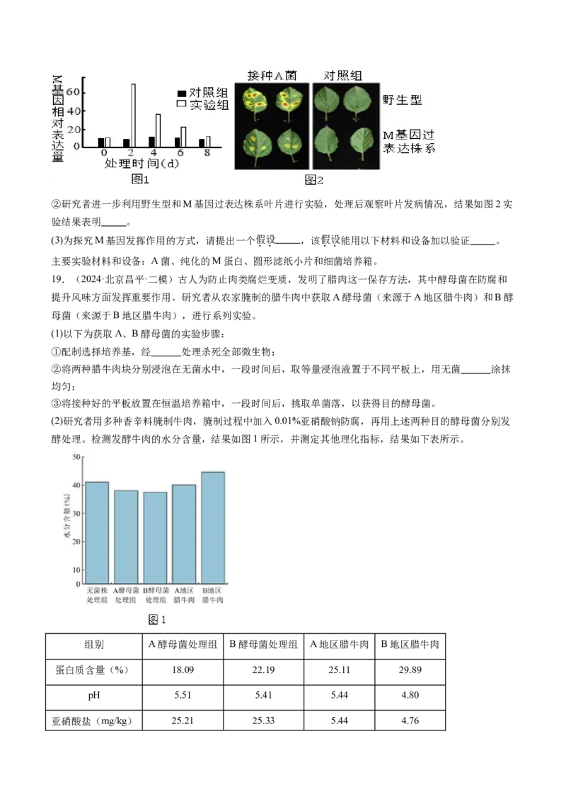 《专题16发酵工程（学生版）_北京高考全科_生物_五年（2020-2024）高考生物真题分类汇编（北京专用）》第8页预览