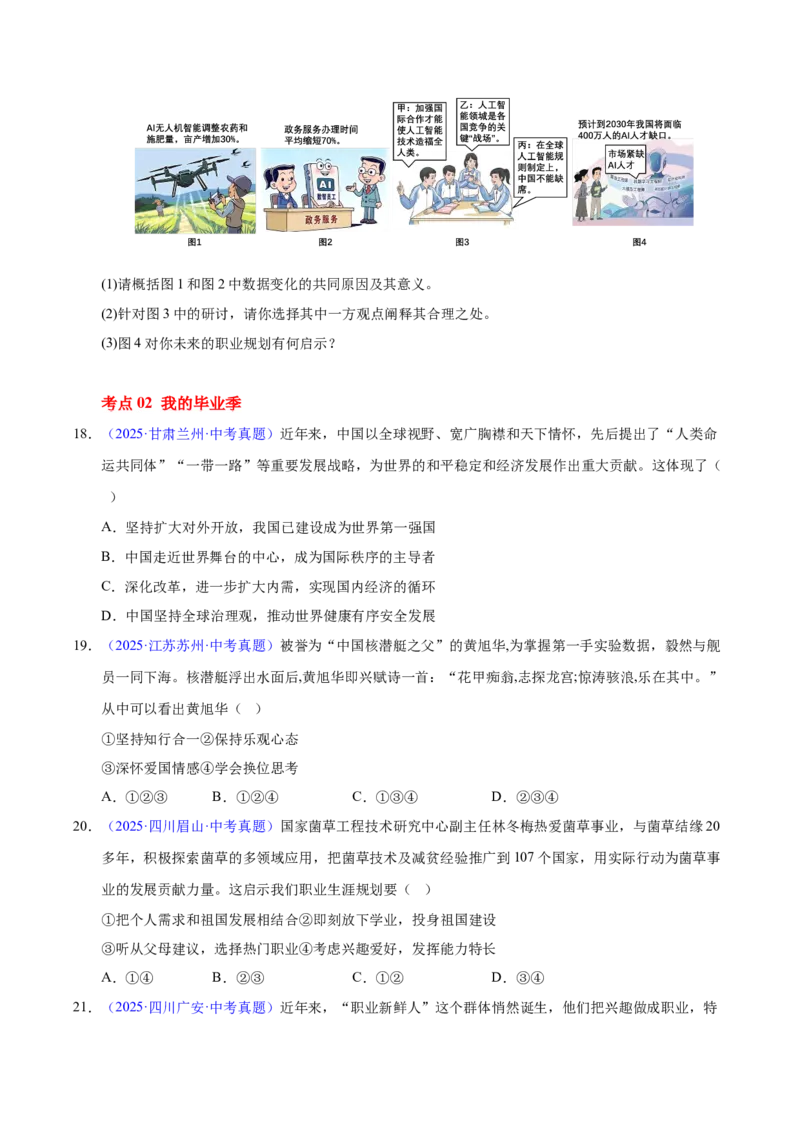 《专题23走向未来的少年（全国通用）（第02期）（学生版）_2026年中考真题分类汇编9科_2025年中考道德与法治真题分类汇编（全国通用）-Z3》第10页预览