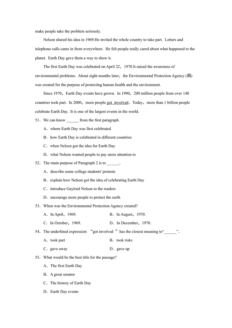 《UNIT13单元过关卷_初中英语789_26秋最新人教版英语九年级上册_26秋人教九上_39、赠送其它资料_旧版资料_4.习题试卷_3人教英语9全一册单元试卷（144份）_单元测试卷1（有听力）》第7页预览
