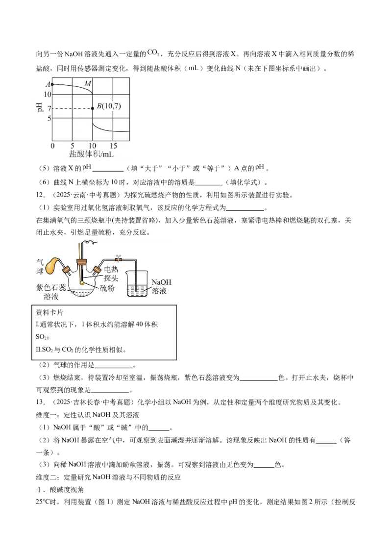 《专题22实验探究题（学生版）_2026年中考真题分类汇编9科_三年（2023-2025）中考化学真题分类汇编（全国通用）-C432》第10页预览