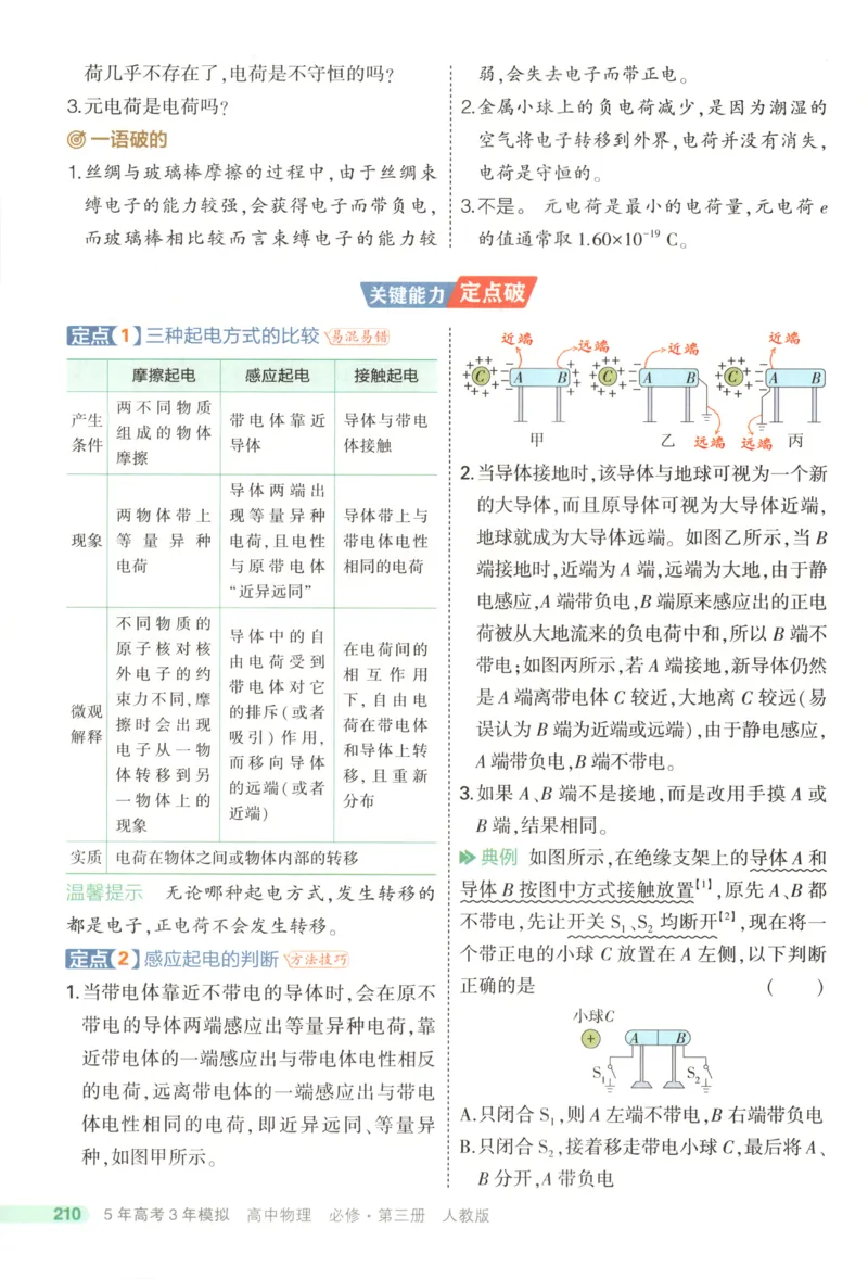 《疑难破_2026版53五年高考三年模拟高中同步练习选择性必修一二三电子版3.25秋-高中53同步练习册_04.物理_53同步物理必修三RJ》第6页预览
