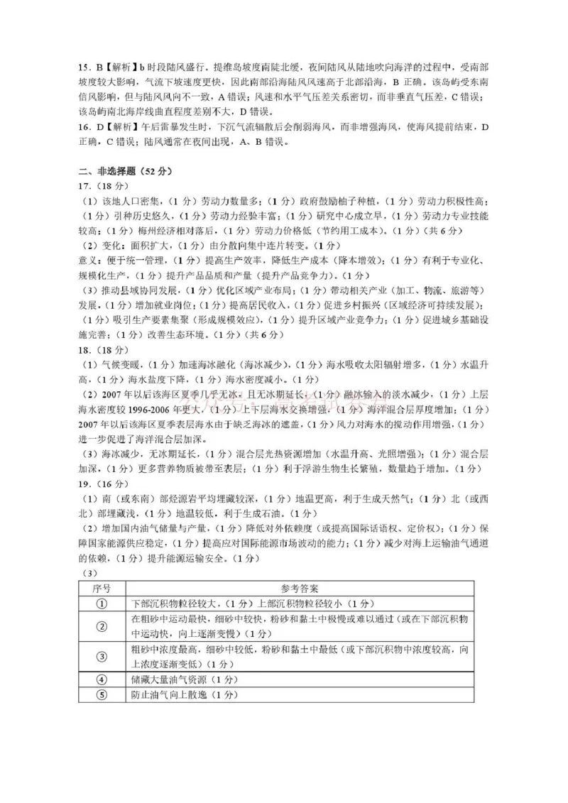 《九江市2026年第二次高考模拟统一考试地理答案_副本_12.2026年4月全国各地高考模拟卷_2026年4月_江西九江二模2026年江西省九江市第二次高考模拟统一考试全科》第2页预览