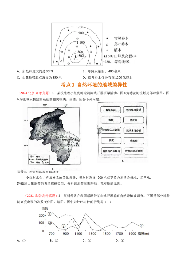 《专题06自然环境的整体性与差异性-（北京专用）（学生版）_北京高考全科_地理_五年（2020-2024）高考地理真题分类汇编（北京专用）》第5页预览