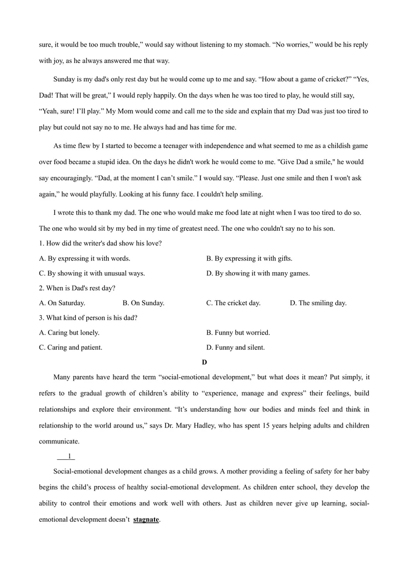 《2023-2024学年九年级第一学期期末模拟试卷二（北京市）（原卷版）_初中英语789_旧版人教版英语九年级全册_新更新初中英语9全_07习题试卷_（5）期末试卷》第5页预览