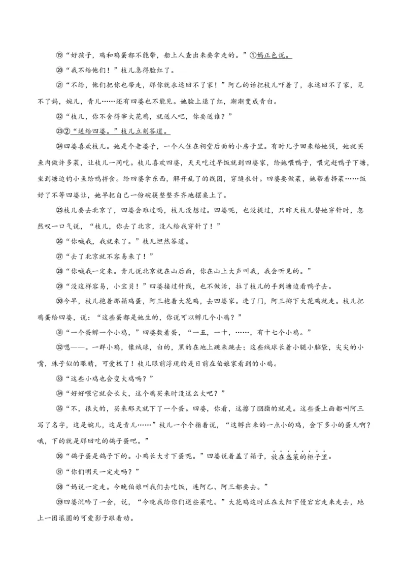 《专题17小说阅读（一）（全国通用）（教师版）_2026年中考真题分类汇编9科_三年（2023-2025）中考语文真题分类汇编（全国通用）-C432》第2页预览