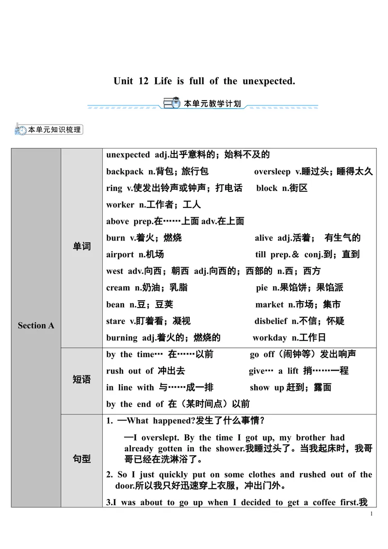 《SectionA第1课时（1a～2d）_初中英语789_26秋最新人教版英语九年级上册_26秋人教九上_39、赠送其它资料_旧版资料_2.精品教案_人教版英语9年级下教案教案0_unit12》第1页预览