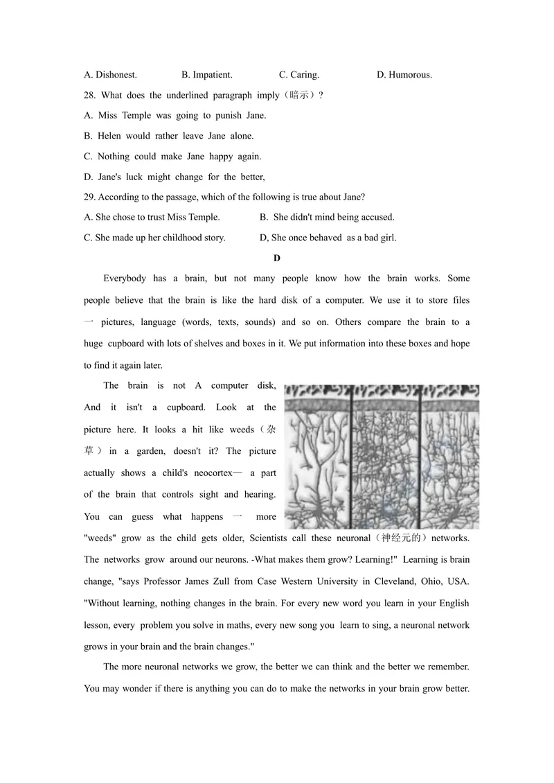 《1.2021年江苏省苏州市中考英语真题（文字版含答案）_初中英语789_26秋最新人教版英语九年级上册_人教版英语九年级全册_人教版初中英语9全一册_0最新更新_人教版英语9年级下册_江苏》第6页预览