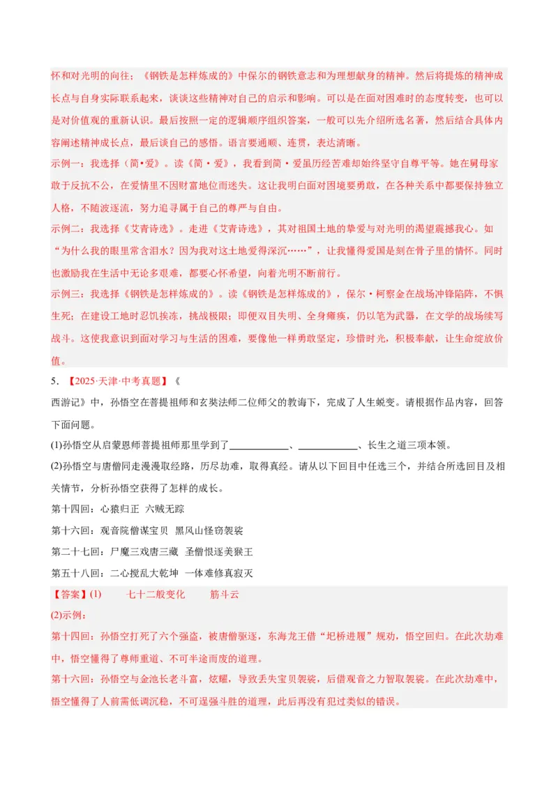 《专题09名著导读（全国通用）（教师版）_2026年中考真题分类汇编9科_三年（2023-2025）中考语文真题分类汇编（全国通用）-C432》第6页预览