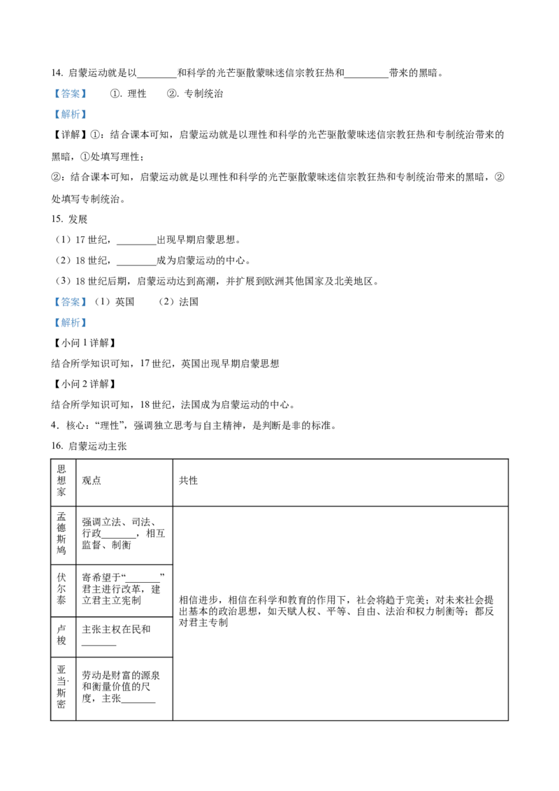《单元讲练测（纲要下）第四单元资本主义制度的确立（讲）（教师版）_新版高中_高中历史新版_高中历史纲要下（统编版）_单元讲练测-F12》第6页预览