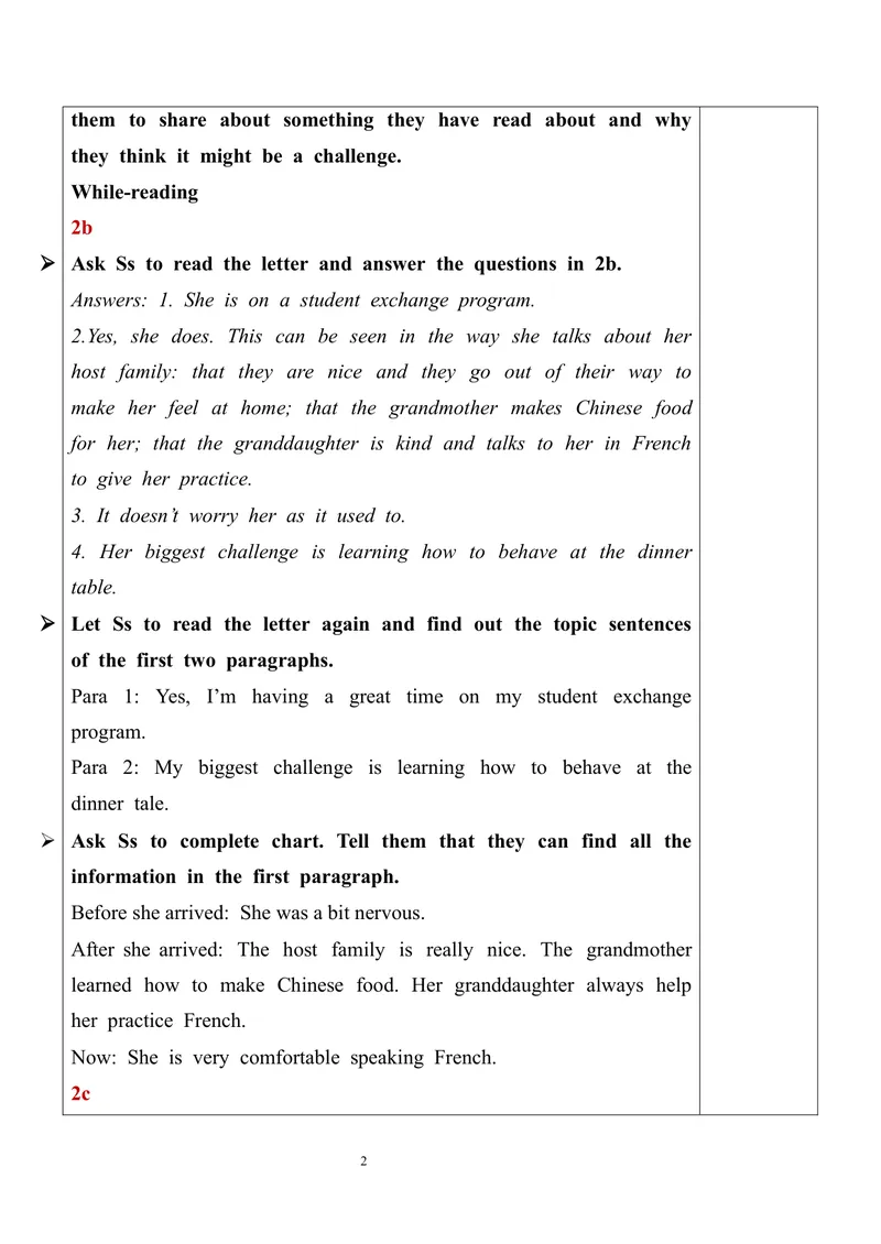 《Unit10SectionB（2a-2e）教案_初中英语789_旧版人教版英语九年级全册_旧版可参考_03.英语9全一册-核心素养教案+PPT课件第3套_9英课件+三维目标教案_9全英语课件+教案Unit10》第2页预览