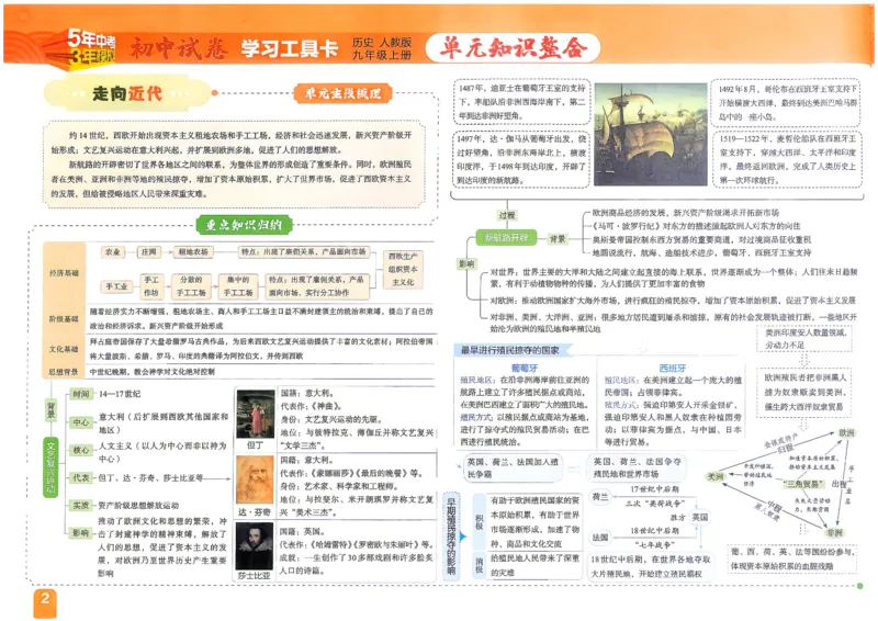 《主书_1062027《曲一线•5年中考3年模拟初中试卷》（7-9年级上）_2027《曲一线•5年中考3年模拟初中试卷》（9年级上）（历史）（人教版）》第3页预览
