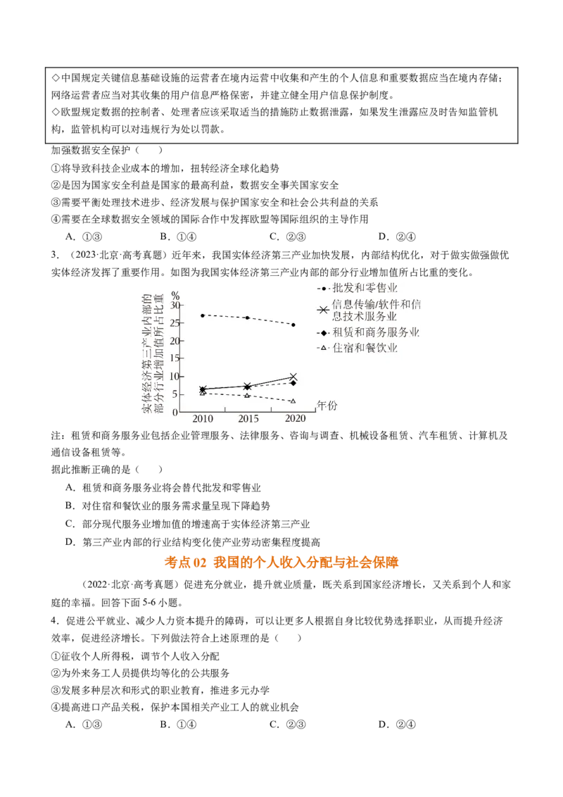 《专题03经济发展与社会进步（北京专用）（学生版）_北京高考全科_政治_五年（2020-2024）高考政治真题分类汇编（北京专用）》第2页预览