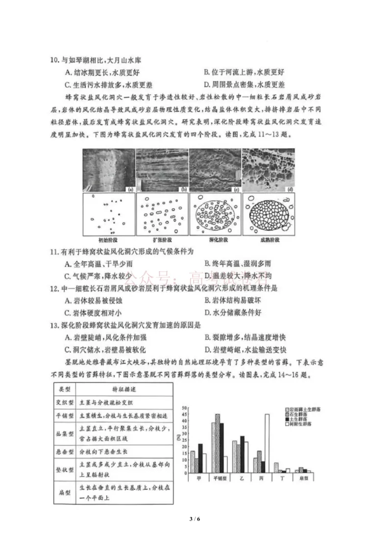 《安徽华师联盟2025-2026学年高三第二学期4月质量检测地理试题（含答案）_副本_12.2026年4月全国各地高考模拟卷_2026年4月_09地理_安徽华师联盟高三第二学期4月质量检测》第3页预览