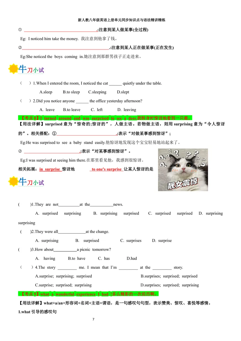 《sectionB(学生版)_初中英语789_最新人教版英语八年级上册_新版_初中英语8上新更新第三套可选择_03讲义_2025秋新人教版八年级英语上册单元同步讲义_unit1HappyHoliday》第7页预览