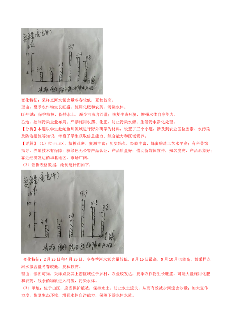 《专题14中国地理和世界地理-（北京专用）（教师版）_北京高考全科_地理_五年（2020-2024）高考地理真题分类汇编（北京专用）》第6页预览
