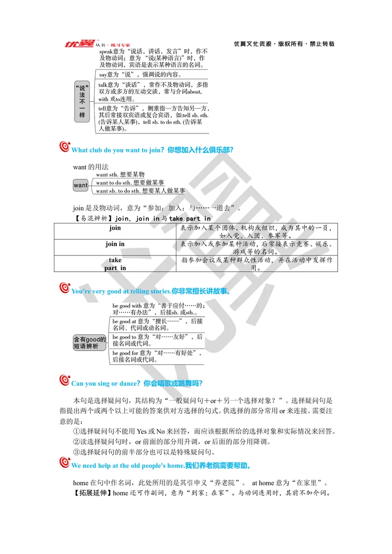 《Unit1复习课件学生版_初中英语789_最新人教版英语七年级下册_七下英语旧版_人教版英语七年级下册教学资料（优翼）_人教版英语七年级下册(RJ)--7.单元复习课件_七下unit1》第3页预览