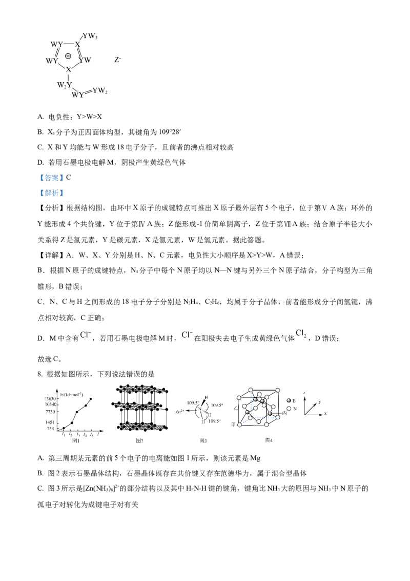 《安徽师范大学附属中学2025-2026学年度第二学期期中考查高二化学试题Word版含解析_2024-2027高二（7-7月题库）_2026年05月高二试卷》第6页预览
