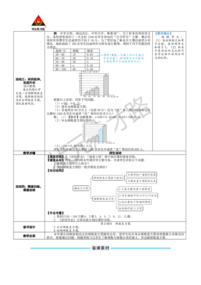 《第2课时频数直方图_1、初中学习资料_2024秋改版_七上数学最新版课件_北师大版七上课课件_配套教案_北7数上教案_第六章数据的收集与整理_3数据的表示》第2页预览