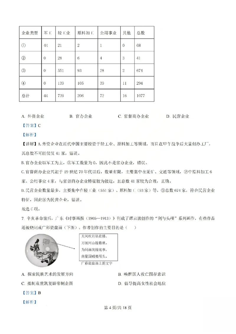 《历史答案_山大附中2026届第二学期高三5月（第十六次）模块诊断_2024-2027高三（6-6月题库）_2026年05月高三试卷》第4页预览