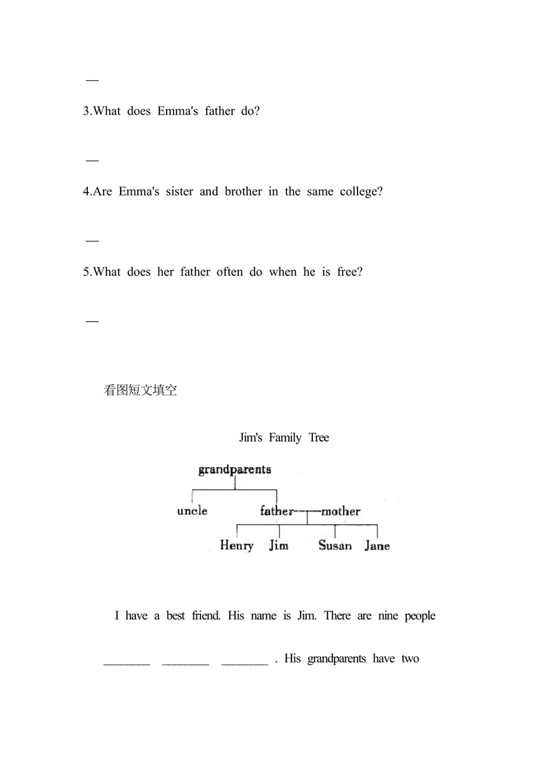 《Unit2SectionBproject同步练习人教版英语七年级上册_初中英语789_最新人教版英语七年级上册_英语7上最新改版_七上练习试卷_7年级上册_课时练习_Unit2We'reFamily!》第3页预览