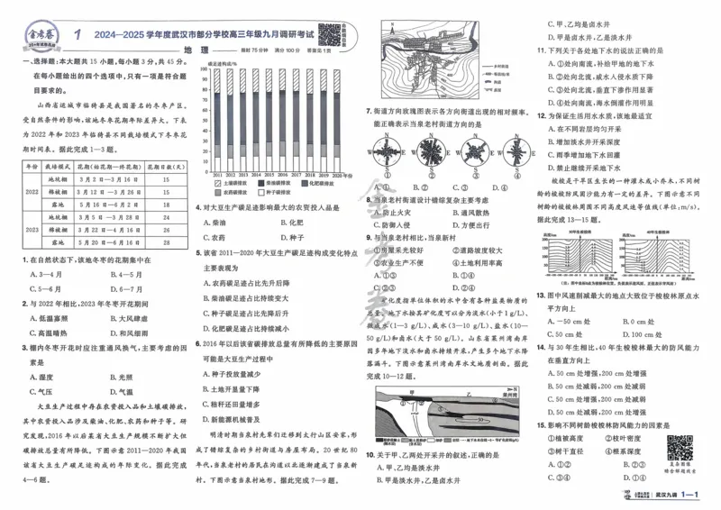 《地理（全国版）_12.2026年4月全国各地高考模拟卷_2026天星金考卷·优秀模拟试卷汇编45套_2026版《金考卷45套》》第4页预览