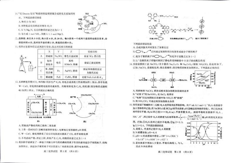 《山东省济南市2026届高三下学期针对性训练（三模）化学试卷（无答案）_2024-2027高三（6-6月题库）_2026年05月高三试卷_260516山东省济南市2026届高三年级针对性训练（全科）》第2页预览
