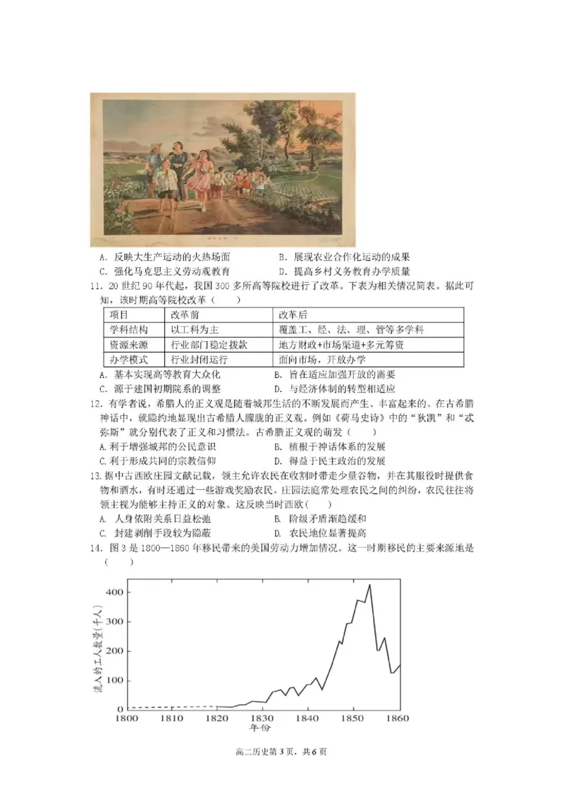 《历史_2024-2027高二（7-7月题库）_2026年06月高二试卷_260625四川省成都外国语学校2025-2026学年高二下学期（新高三）零诊模拟考试》第3页预览