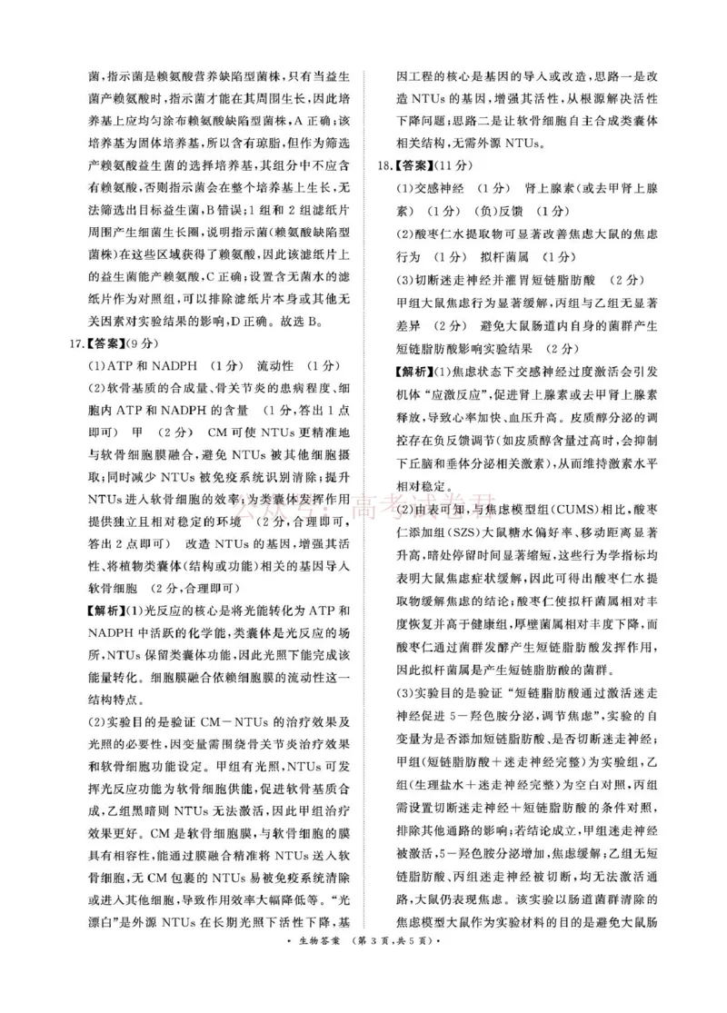 《青桐鸣大联考2026年高三4月内部练生物DA_12.2026年4月全国各地高考模拟卷_2026年4月_2026届青桐鸣大联考高三4月内部练全科_06生物_青桐鸣大联考高三4月内部练》第3页预览