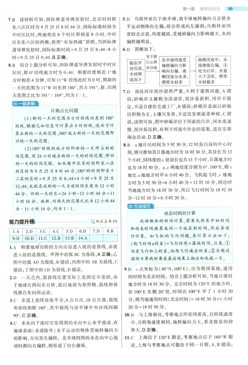 《答案~XJ地理_2026版53五年高考三年模拟高中同步练习选择性必修一二三电子版3.25秋-高中53同步练习册_09.地理_53同步地理选修1XJ》第4页预览
