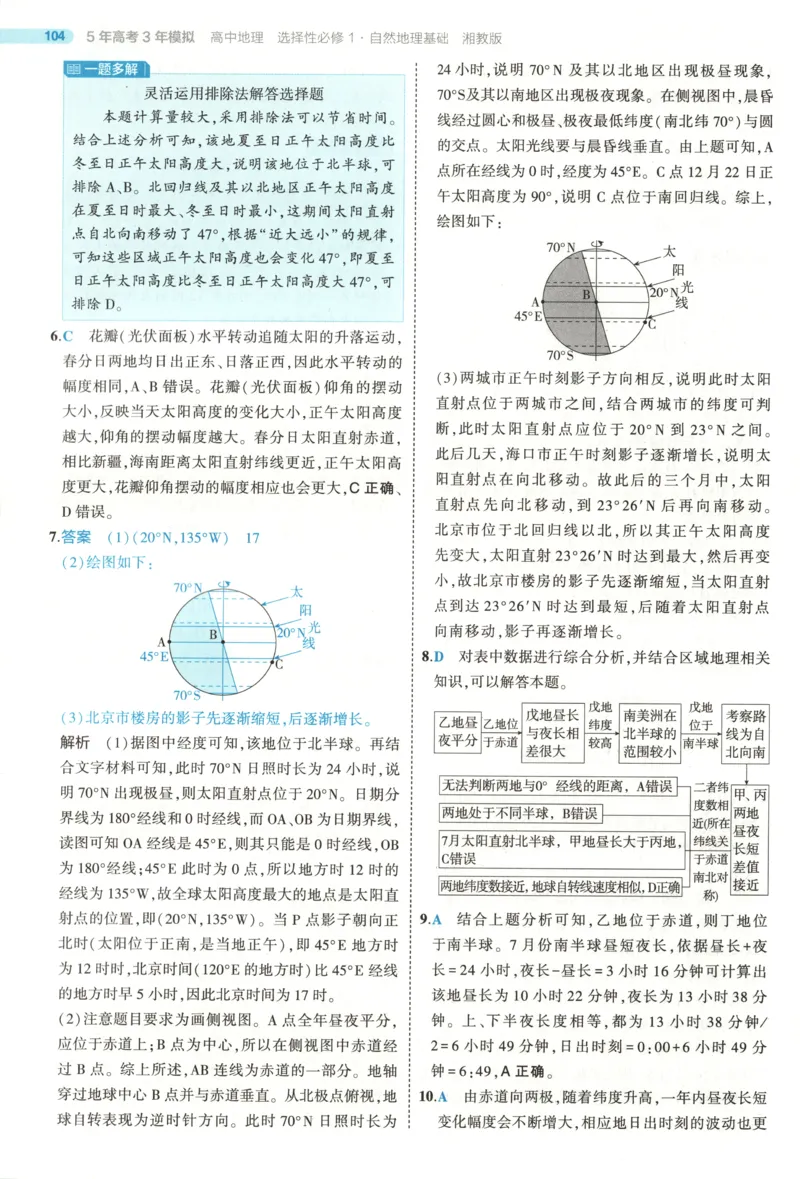 《答案~XJ地理_2026版53五年高考三年模拟高中同步练习选择性必修一二三电子版3.25秋-高中53同步练习册_09.地理_53同步地理选修1XJ》第9页预览